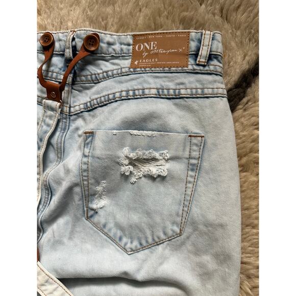 One by One Teaspoon anarchy Eagles Slouchy Jeans drop crotch light blue\ 26 new - Picture 14 of 15